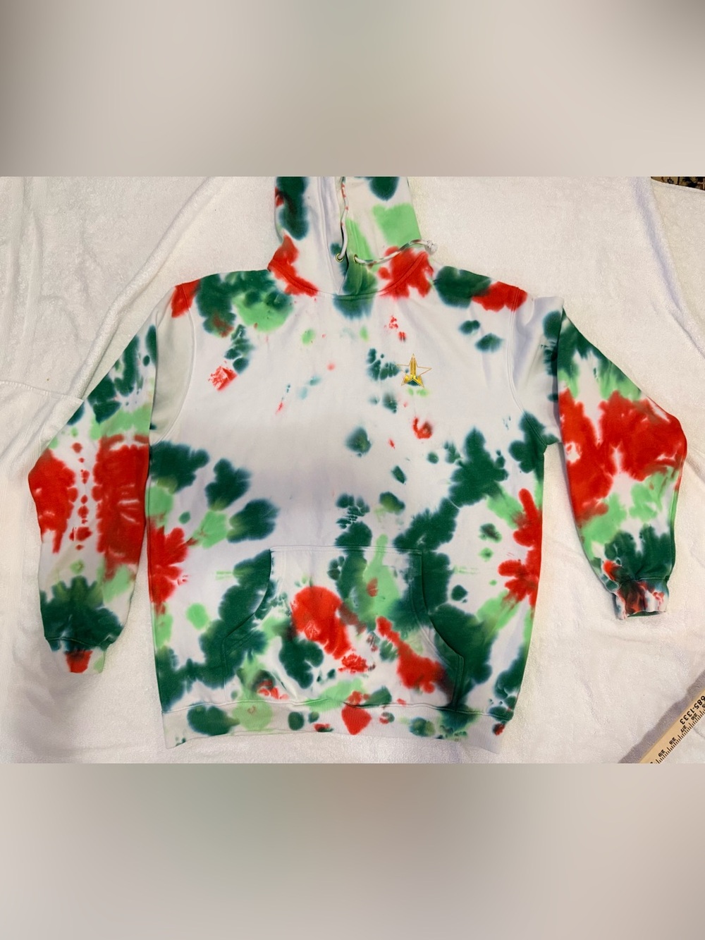 2x Jeffree Star Fashion Christmas tie-dye hoodie
